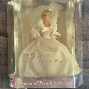 Princess Diana Doll in Elegant White Gown
